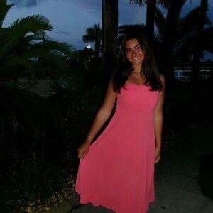 Vibrant Pink Sleeveless Dress